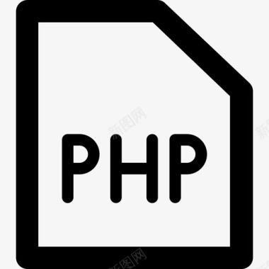 Php和开发元素粗体圆润图标图标