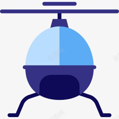 直升机直升机运输7扁平图标图标