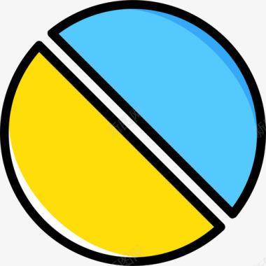 黄色春花饼图搜索引擎优化和分析2黄色图标图标