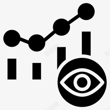 图标眼睛观察图表分析眼睛图标图标