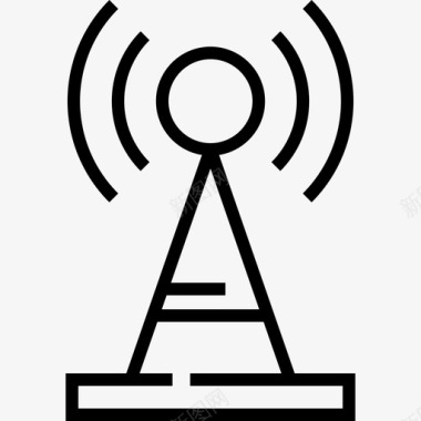 通信天线天线电子7线性图标图标