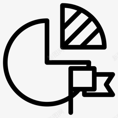 分析信息图表饼图分析标志图标图标