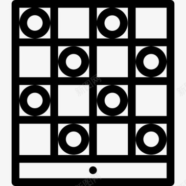 跳棋游戏5直线图标图标
