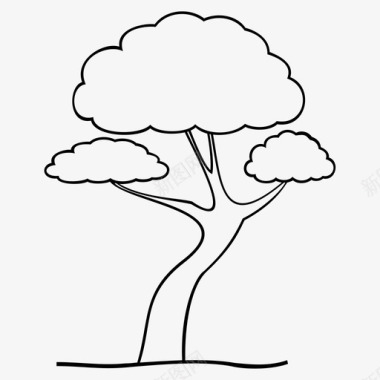 树庄稼植物图标图标