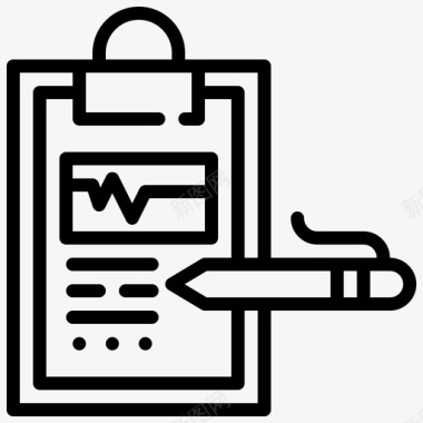 体检观察检查表检查诊断图标图标