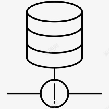 警告标志数据库错误警告web宿主大纲图标图标