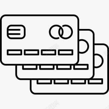 电子商务矢量信用卡电子商务7128px行图标图标