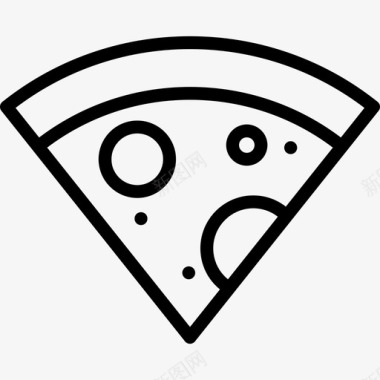 披萨食物5直系图标图标