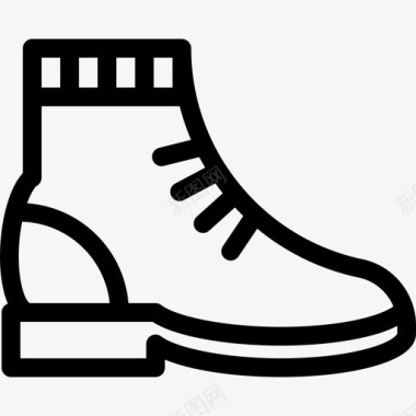 靴子秋季元素直线型图标图标