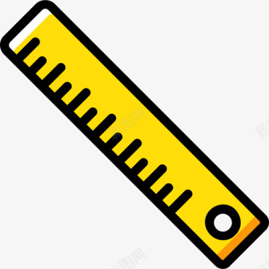 尺子结构8黄色图标图标