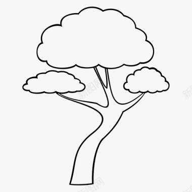 树干树庄稼植物图标图标