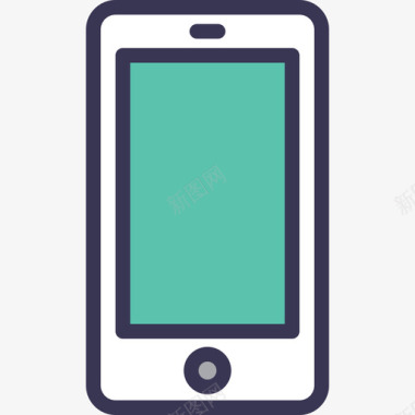科技风元素智能手机科技元素套装轻平边框图标图标