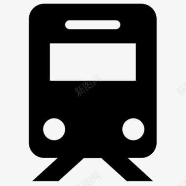 公交地铁标识火车地铁电车图标图标