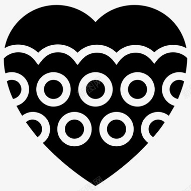 红心心形符号问候语爱情符号图标图标
