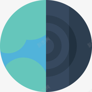 地球科学研究8平坦图标图标