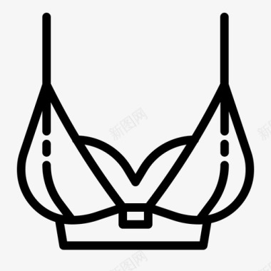 胸罩衣服女人图标图标