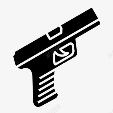 枪火器格洛克手枪图标图标