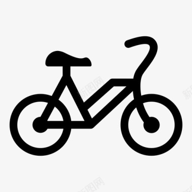 自行车生态绿色环境图标图标