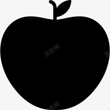 苹果苹果食品和饮料2固体图标图标