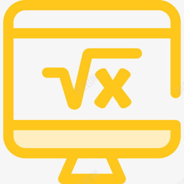 数学学校集合3黄色图标图标