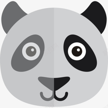 熊猫动物可爱的动物元素图标图标