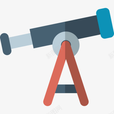 望远镜科学研究5平面图标图标