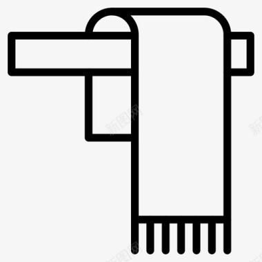 秋季订货会毛巾头巾时尚图标图标