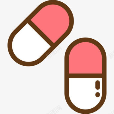 PNG药片药片健身线性颜色图标图标