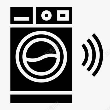 洗衣机洗衣机wifi设备连接牢固图标图标