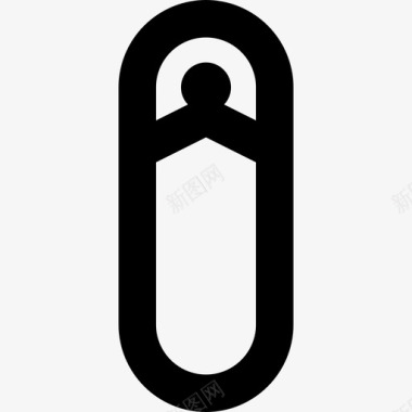 公共标识安全安全别针婴儿7直线型图标图标