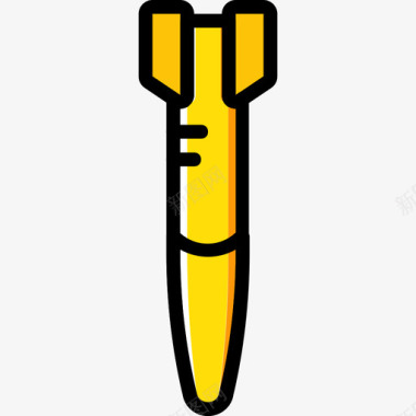 炸弹军徽黄色图标图标