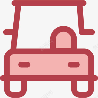 汽车运输8红色图标图标