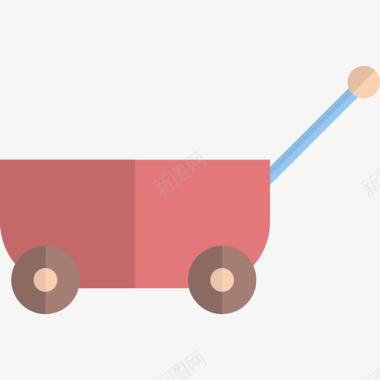 推车婴儿拖车婴儿和玩具2扁平图标图标