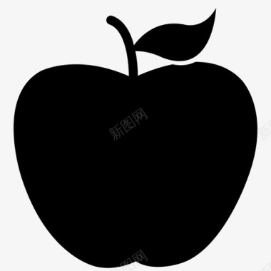 甜味苹果食品天然图标图标