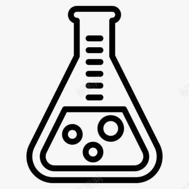 遗传学研究科学气泡实验室图标图标