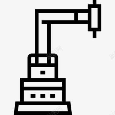 门禁机器工业机器人工厂机械5线性图标图标