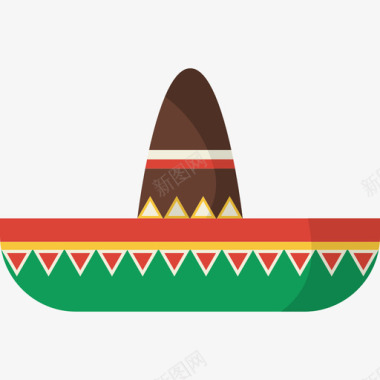 时尚的墨西哥帽时尚墨西哥元素2图标图标