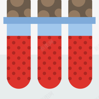 医学插图血样医学鉴定扁平图标图标