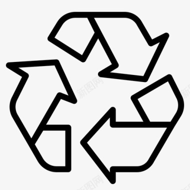 环保标志PNG矢量图回收站001环保垃圾标识图标图标