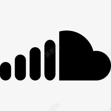 社交Soundcloud社交媒体5填充图标图标