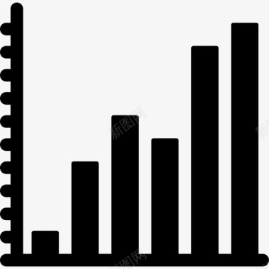 比例柱状图柱状图办公和商务实心图标图标