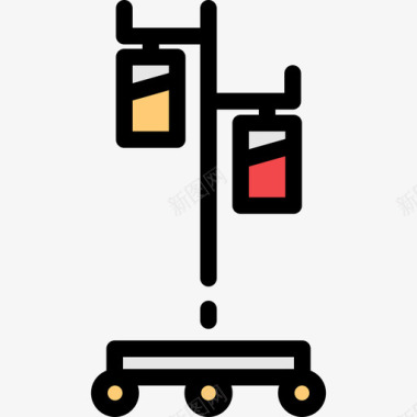 Iv极医疗元素颜色2线性颜色图标图标