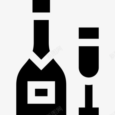 香槟派对元素2充满图标图标