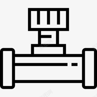 工业设计海报阀门工业3线性图标图标