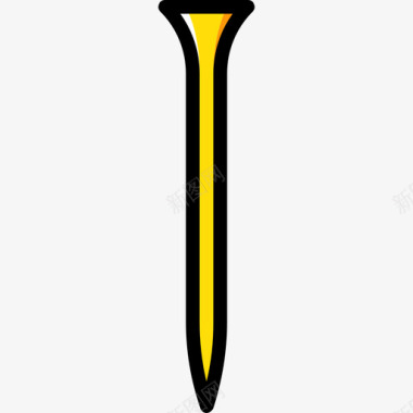 钉子结构8黄色图标图标