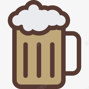 啤酒节日图标颜色图标
