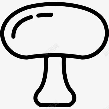 蘑菇美食收藏2线性图标图标