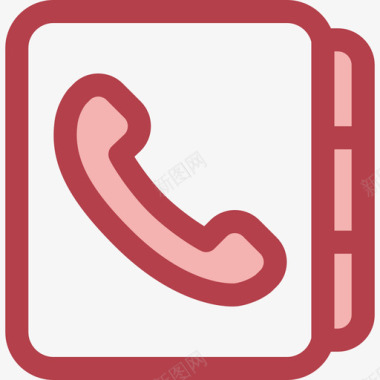 电话簿通讯9红色图标图标