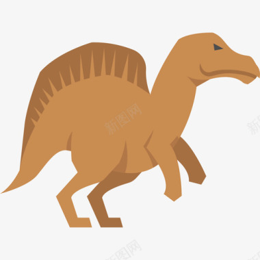 蜥蜴恐龙扁平图标图标