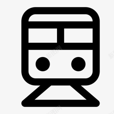 公交地铁标识地铁城市交通快速图标图标